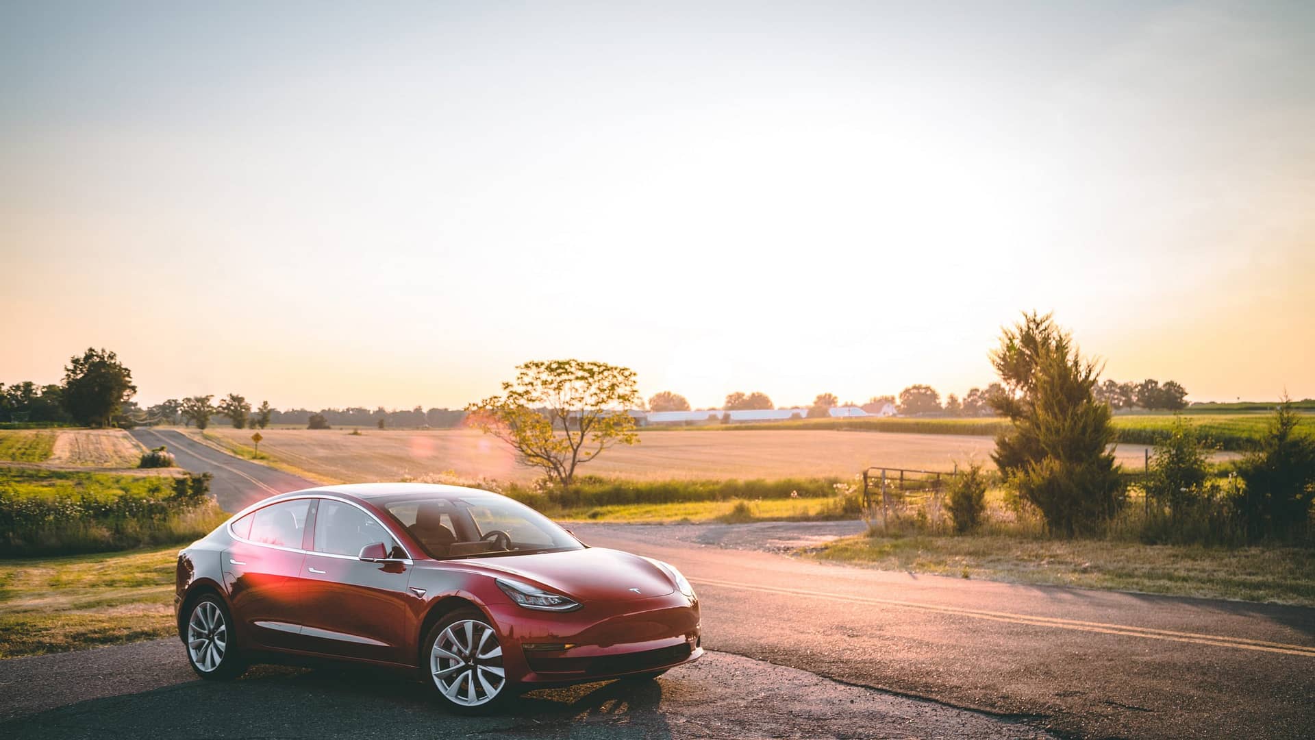 Model 3 Sunset